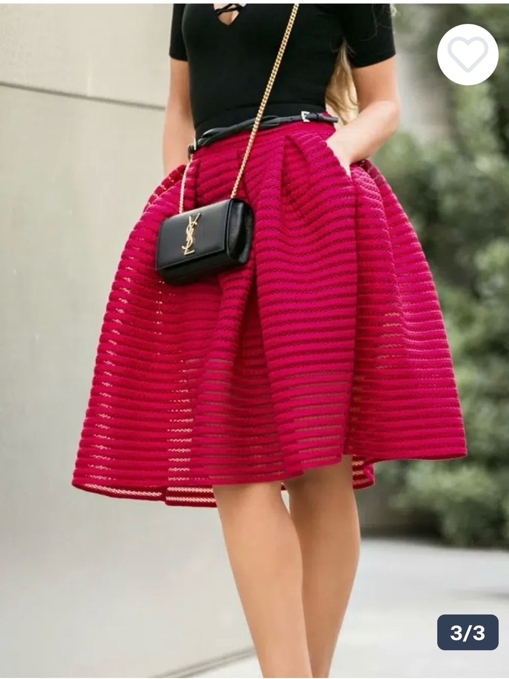 Maje cerise skirt - brand new with tags - absolutely gorgeous! Size 1